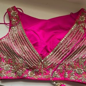 Sashi vangapalli’s Beautiful georgette with gotta patti detailing lehenga